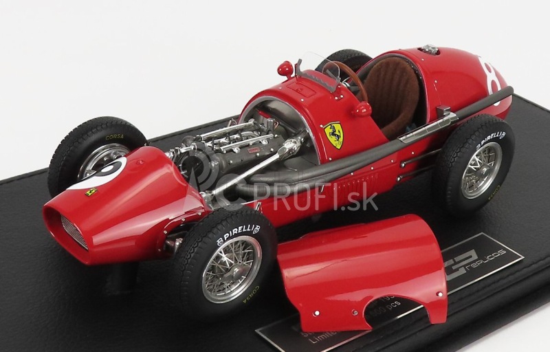 Gp-repliky Ferrari F1 500 F2 Scuderia Ferrari N 8 3rd British Gp 1953 Mike Hawthorn 1:18 Červená