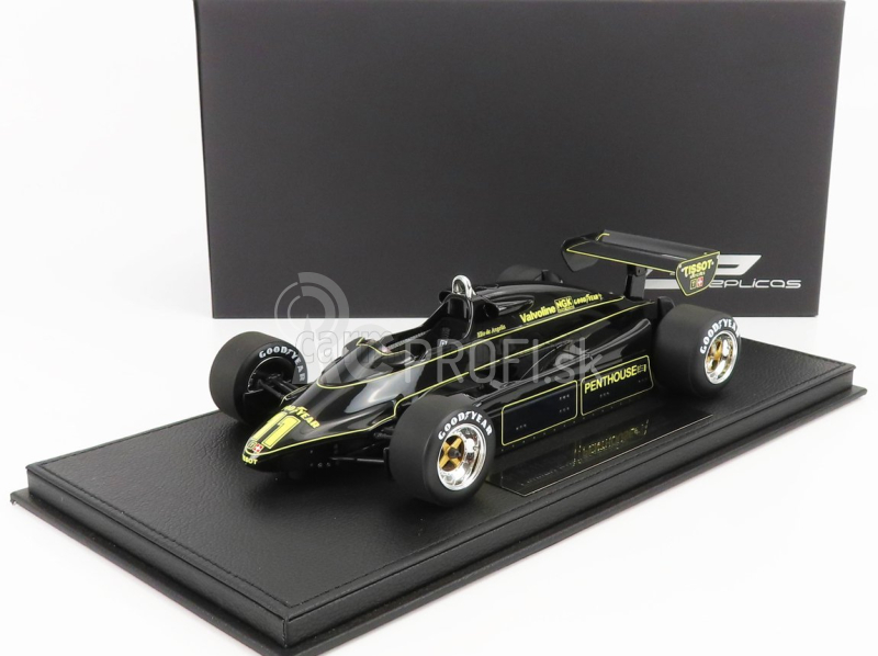 Gp-repliky Lotus F1 91 N 11 Season 1982 E.de Angelis - Con Vetrina - S vitrínou 1:18 Black