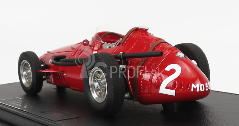 Gp-repliky Maserati F1 250f N 2 Winner French Gp Juan Manuel Fangio 1957 World Champion - Con Vetrina - With Showcase 1:18 Red