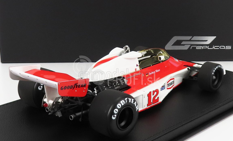 Gp-repliky Mclaren F1 M23 Ford Cosworth Marlboro Mclaren Team N 12 Sezóna 1976 Jochen Mass - Con Vetrina - S vitrínou 1:18 červená biela