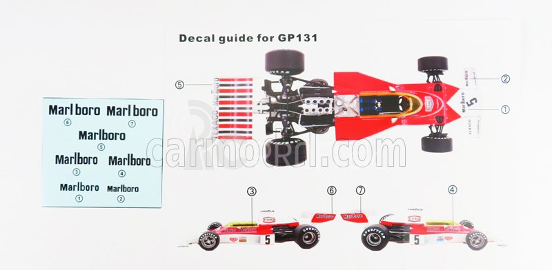 Gp-repliky Mclaren F1 M23 Ford Texaco N 6 Winner Argentina Gp 1974 Danny Hulme 1:18 Červená biela