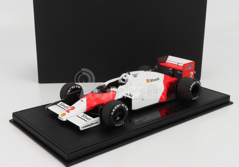 Gp-repliky Mclaren F1 Mp4/2c N 2 Sezóna 1986 Keke Rosberg - Con Vetrina - S vitrínou 1:18 Biela červená