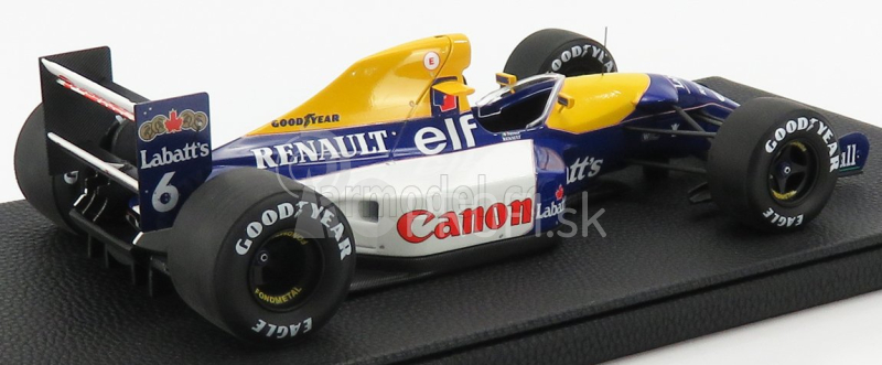 Gp-repliky Williams F1 Fw14b N 6 Sezóna 1992 Riccardo Patrese 1:18 Modrá Žltá Biela