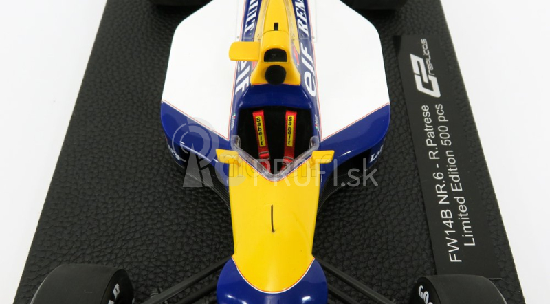 Gp-repliky Williams F1 Fw14b N 6 Sezóna 1992 Riccardo Patrese 1:18 Modrá Žltá Biela