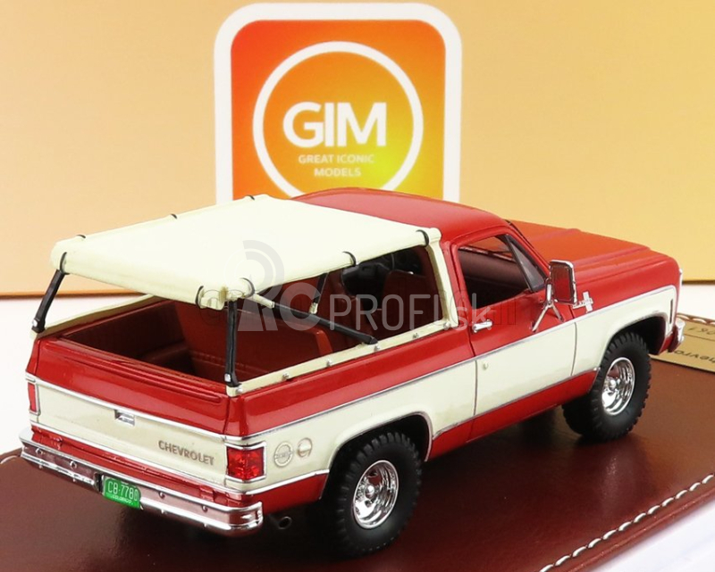 Great-iconic-models Chevrolet Blazer K5 1973 Open Top 1:43 Červená biela