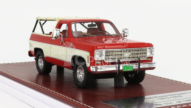 Great-iconic-models Chevrolet Blazer K5 1973 Open Top 1:43 Červená biela