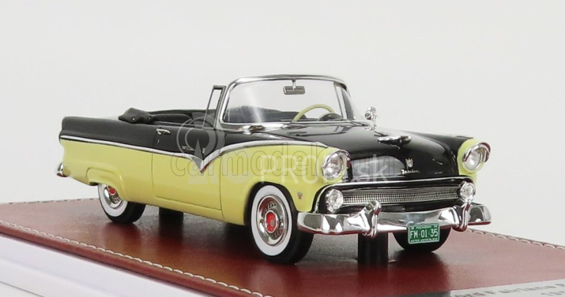 Great-iconic-models Ford usa Fairlane Sunliner Cabriolet 1955 1:43 Goldenrod Black