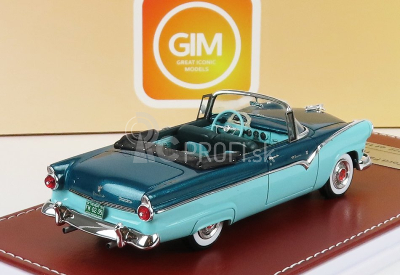 Great-iconic-models Ford usa Fairlane Sunliner Cabriolet 1955 1:43 Zelený polyetylén - Sea Opar Green