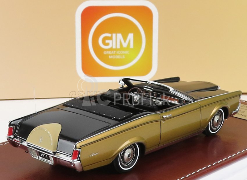 Great-iconic-models Lincoln Continental Mark Iii Cabrio 1971 1:43 Čierna zlatá