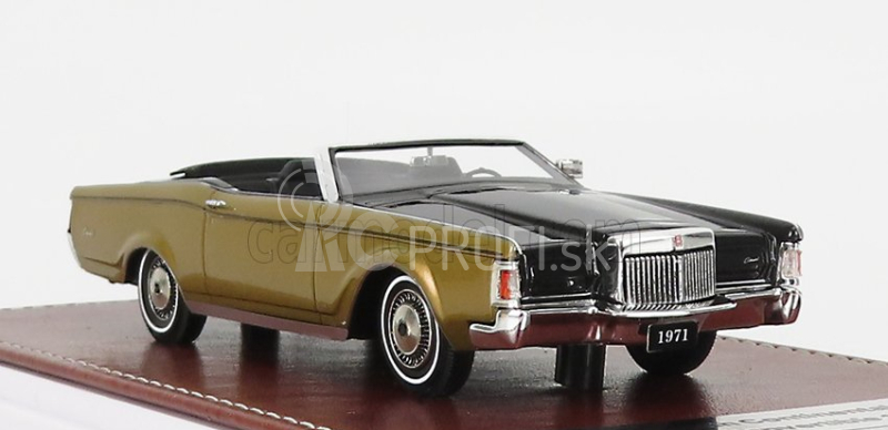 Great-iconic-models Lincoln Continental Mark Iii Cabrio 1971 1:43 Čierna zlatá