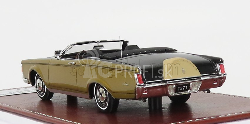 Great-iconic-models Lincoln Continental Mark Iii Cabrio 1971 1:43 Čierna zlatá