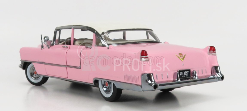 Greenlight Cadillac Fleetwood Series 60 1955 1:18 Ružová biela