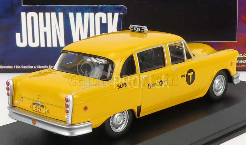 Greenlight Checker Marathon Taxi 1974 - John Wick Iii Parabellum Movie 1:43 Yellow