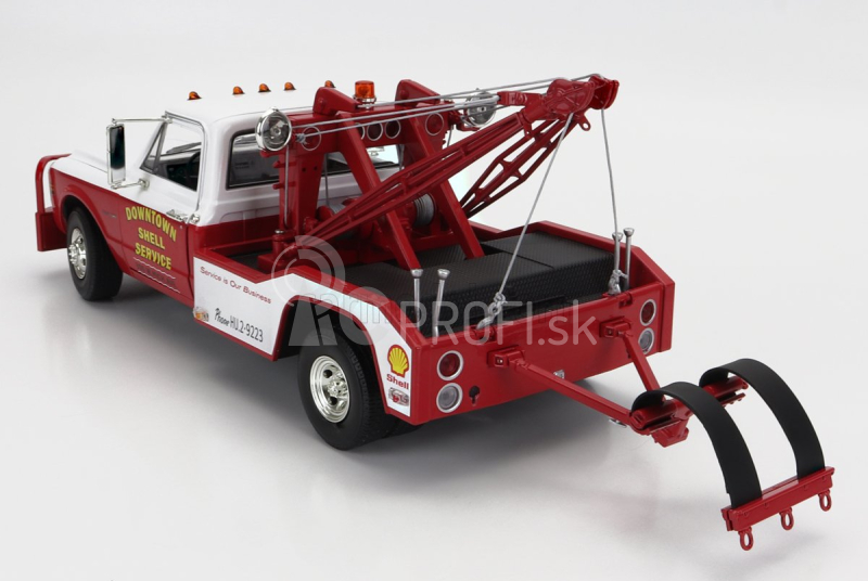 Greenlight Chevrolet C-30 Truck 1972 - Carro Attrezzi - Wrecker Road Service 1:18 červená biela