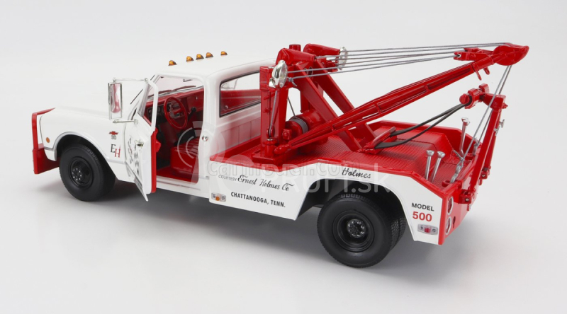 Greenlight Chevrolet C-30 Truck Pick-up Dually Wrecker 1967 - Carro Attrezzi - oficiálny nákladný automobil 51. ročníka pretekov 500 míľ Indianapolis 1:18 krémovo červená