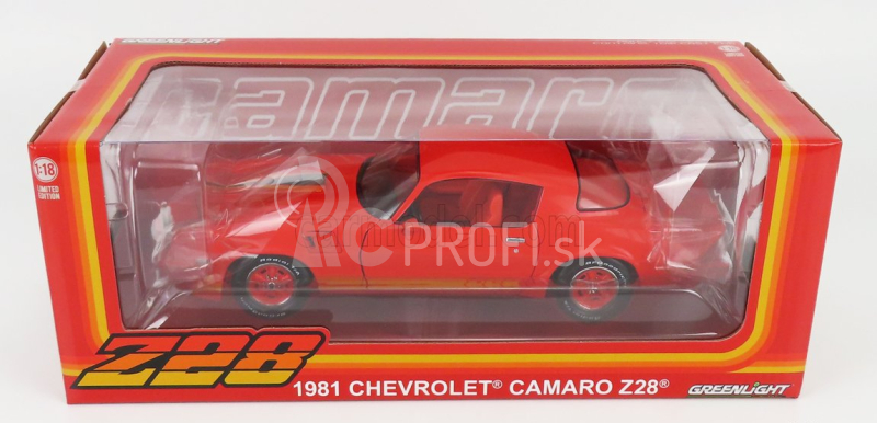 Greenlight Chevrolet Camaro Z/28 Turbo Z Coupe 1981 1:18 oranžová