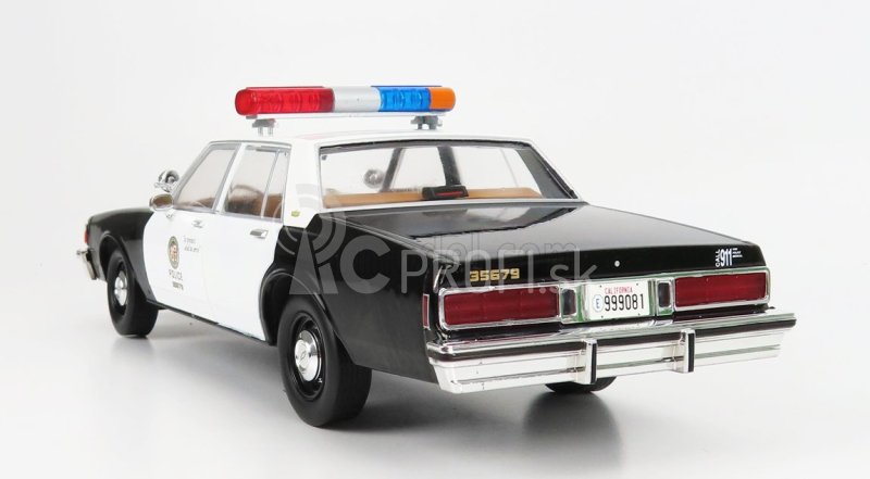 Greenlight Chevrolet Caprice Metropolitan Police 1987 - Terminator 2 Movie 1991 - The Judgment Day - Il Giorno Del Giudizio - With T-1000 Liquid Metal Android Figure 1:18 Black White