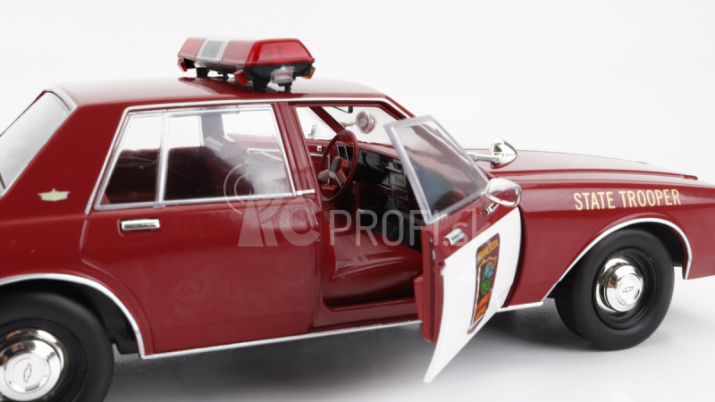 Greenlight Chevrolet Caprice Minnesota Police Department State Trooper 1987 - Fargo 1:18 červená biela