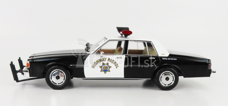 Greenlight Chevrolet Caprice Police California Highway Patrol 1989 1:18 čierna biela