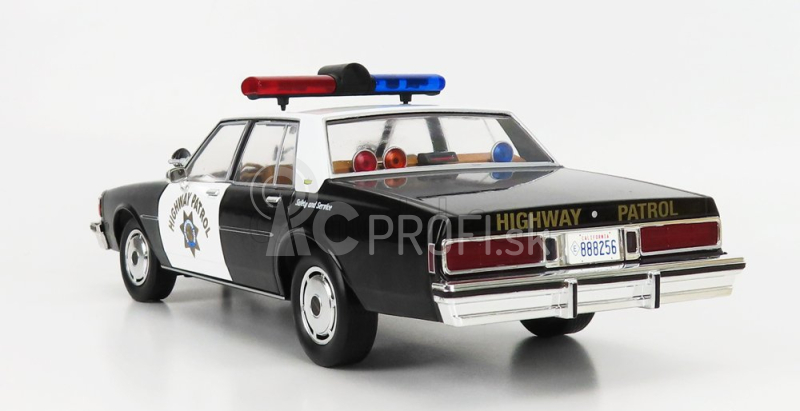 Greenlight Chevrolet Caprice Police California Highway Patrol 1989 1:18 čierna biela