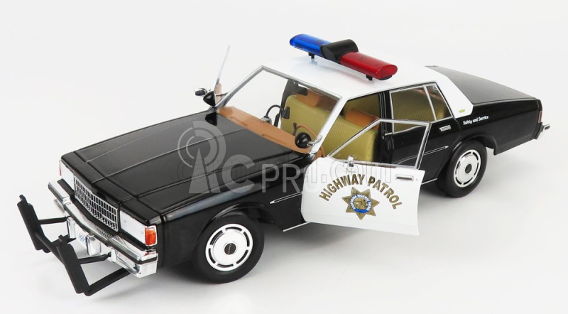 Greenlight Chevrolet Caprice Police California Highway Patrol 1989 1:18 čierna biela