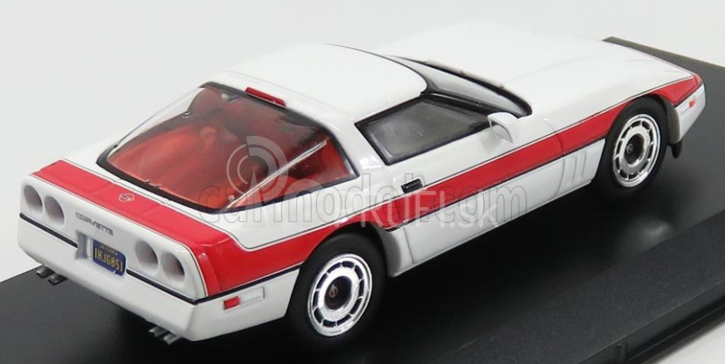 Greenlight Chevrolet Corvette C4 The A-team 1984 1:43 Biela červená