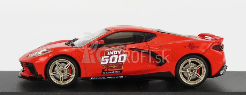 Greenlight Chevrolet Corvette C8 oficiálne Pace Car Indianapolis 500 Mile Race 2020 1:43 červená