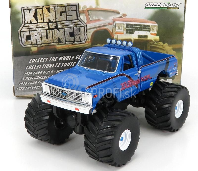 Greenlight Chevrolet K-10 Bigfoot Monster Truck Exterminator 1972 1:43 Blue Met