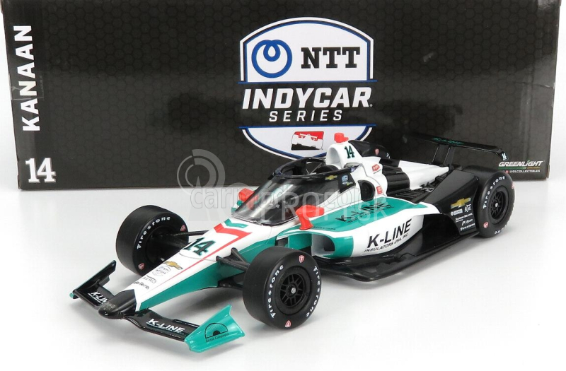 Greenlight Chevrolet Team A.j. Foyt Enterprises N 14 Indianapolis Indy 500 Indycar Series 2020 Dalton Kellett 1:18 Bielozelený