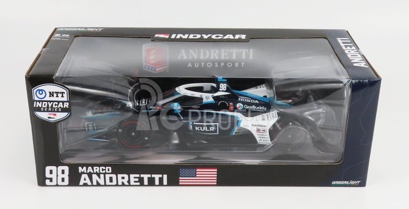 Greenlight Chevrolet Team Andretti Autosport N 98 Indianapolis Indy 500 Series 2022 Marco Andretti 1:18 čierna biela modrá