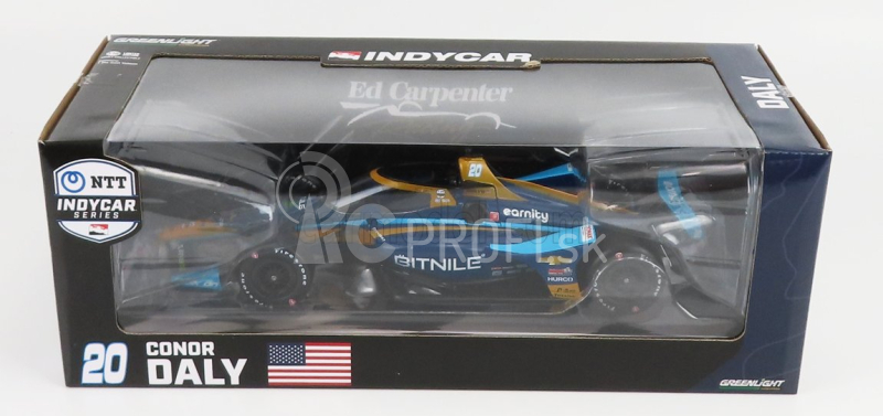 Greenlight Chevrolet Team Ed Carpenter Racing N 20 Indianapolis Indy 500 Series 2022 Conor Daly 1:18 2 Tones Blue and Gold