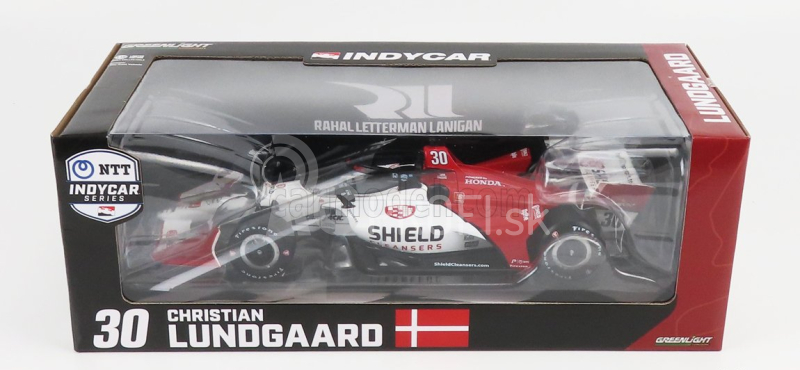 Greenlight Chevrolet Team Letterman Lanigan Racing N 30 Indianapolis Indy 500 Indycar Series 2022 Christian Lundgaard 1:18 Biela červená