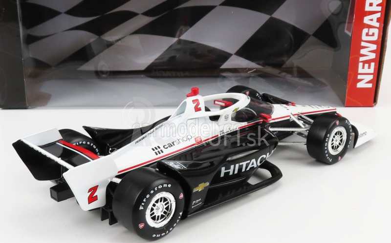 Greenlight Chevrolet Team Penske Hitachi N 2 Indianapolis Indy 500 Indycar Series 2022 J.newgarden 1:18 čierna biela