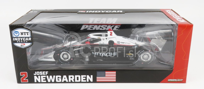 Greenlight Chevrolet Team Penske Hitachi N 2 Indianapolis Indy 500 Indycar Series 2022 J.newgarden 1:18 čierna biela