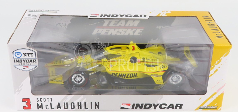 Greenlight Chevrolet Team Penske Pennzoil N 3 Indianapolis Indy 500 Indycar Series 2021 Scott Mclaughlin 1:18 Yellow