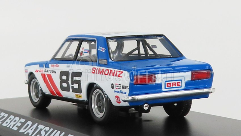 Greenlight Datsun 510 Bre N 85 Racing 1972 B.allison 1:43 Modrá Biela