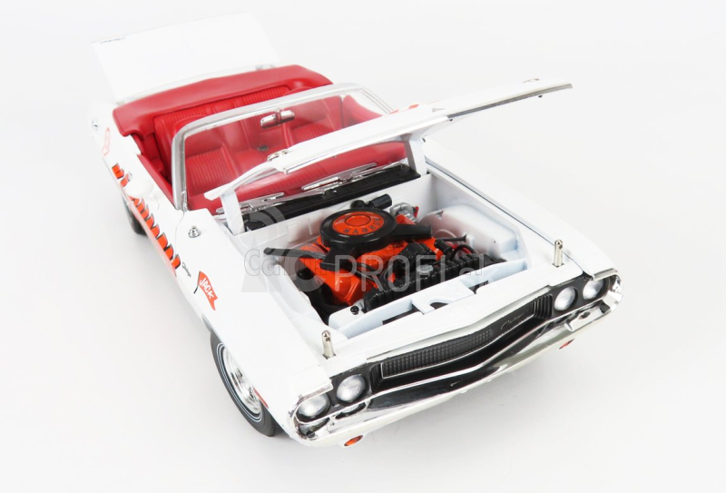 Greenlight Dodge Challenger Convertibile Kochman Hell Drivers 1970 1:18 Biela červená