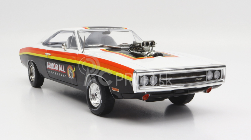 Greenlight Dodge Charger Coupe 1970 1:18 Biela čierna červená žltá