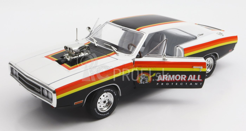 Greenlight Dodge Charger Coupe 1970 1:18 Biela čierna červená žltá