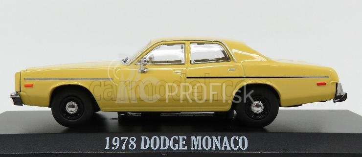 Greenlight Dodge Monaco 1978 - Najväčší americký hrdina 1:43 žltá