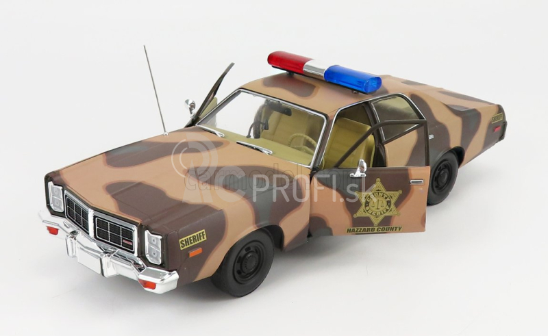 Greenlight Dodge Monaco Hazzard Police Hazzard County 1978 1:18 Kamufláž