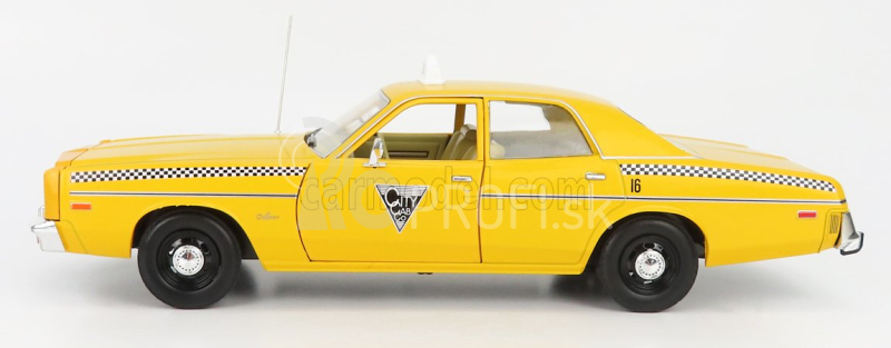 Greenlight Dodge Monaco Taxi City Cab Co 1978 - Rocky Iii Movie 1:18 Žltá