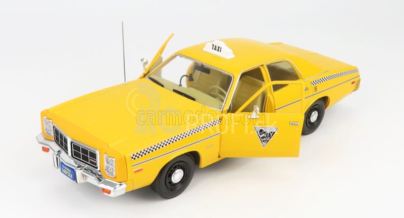 Greenlight Dodge Monaco Taxi City Cab Co 1978 - Rocky Iii Movie 1:18 Žltá