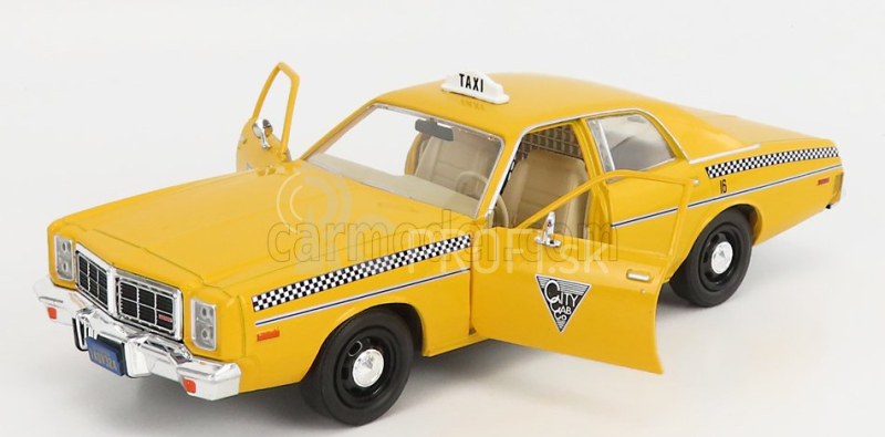 Greenlight Dodge Monaco Taxi City Cab Co 1978 - Rocky Iii Movie 1:24 Žltá