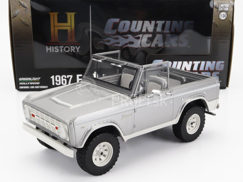 Greenlight Ford usa Bronco 1967 - Počítanie áut 1:24 strieborná