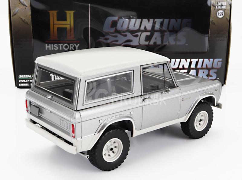 Greenlight Ford usa Bronco 1967 - Počítanie áut 1:24 strieborná