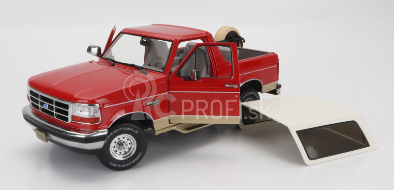 Greenlight Ford usa Bronco 1994 - Eddie Bauer Edition 1:18 červená zlatá biela