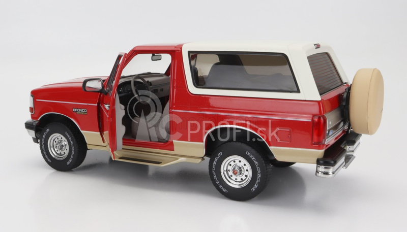 Greenlight Ford usa Bronco 1994 - Eddie Bauer Edition 1:18 červená zlatá biela