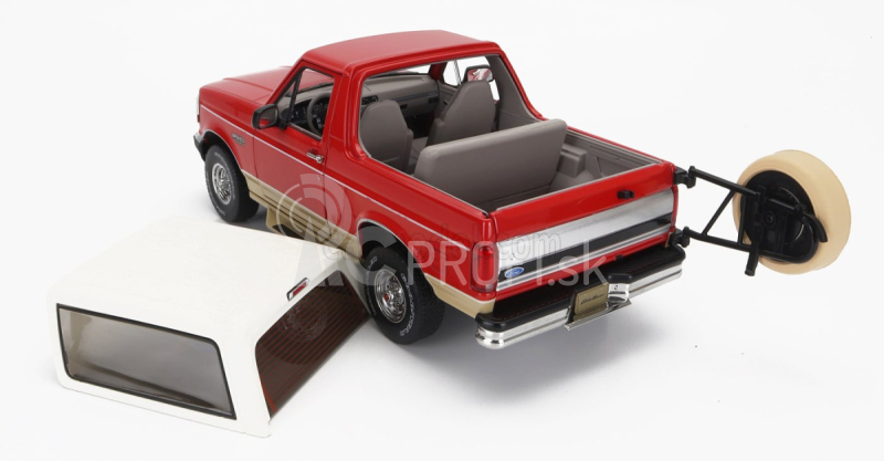 Greenlight Ford usa Bronco 1994 - Eddie Bauer Edition 1:18 červená zlatá biela