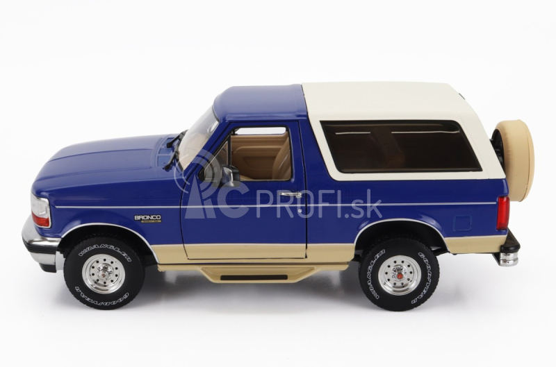 Greenlight Ford usa Bronco Eddie Bauer Edition 1996 1:18 modrá biela